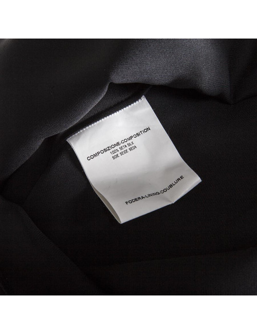 Robe YVES SAINT LAURENT T 38 FR en soie noire