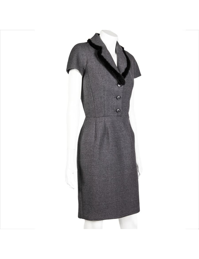 Robe CHRISTIAN DIOR T 36 FR grise