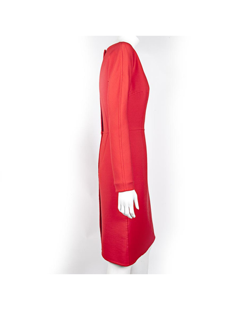 CHRISTIAN DIOR T 36/38 FR red dress in wool