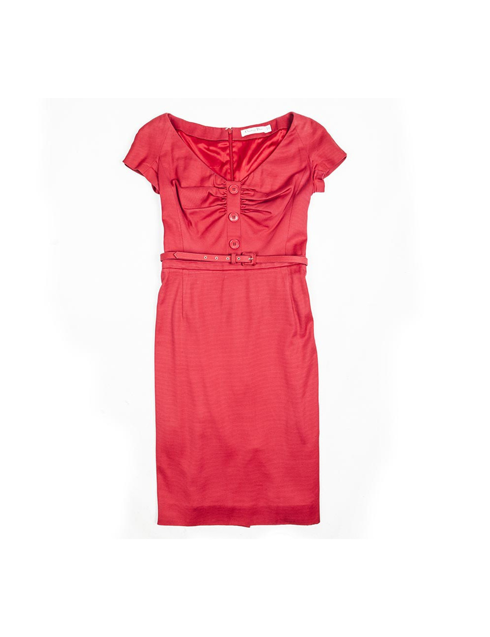 CHRISTIAN DIOR T 38 en red dress