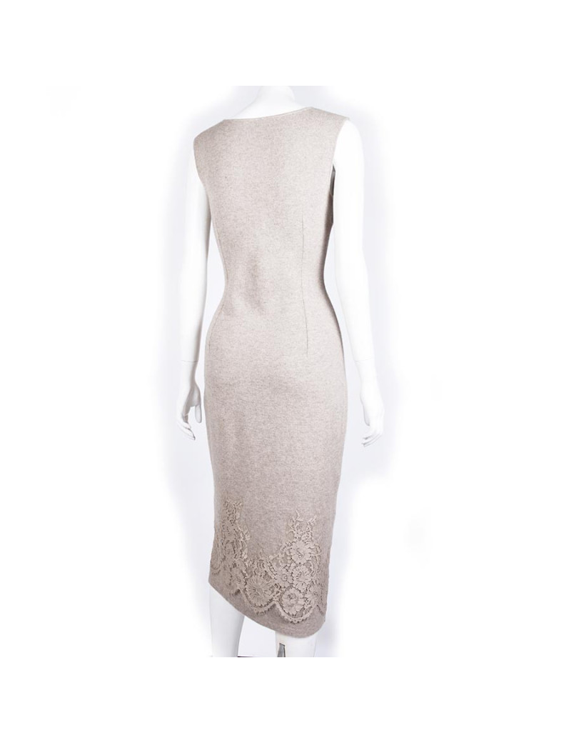 Robe ERMANNO SCERVINO T 44 IT/ 40 FR en cachemire beige