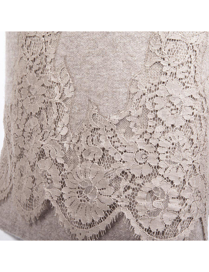 Dress ERMANNO SCERVINO T 44 IT / 40 en beige cashmere