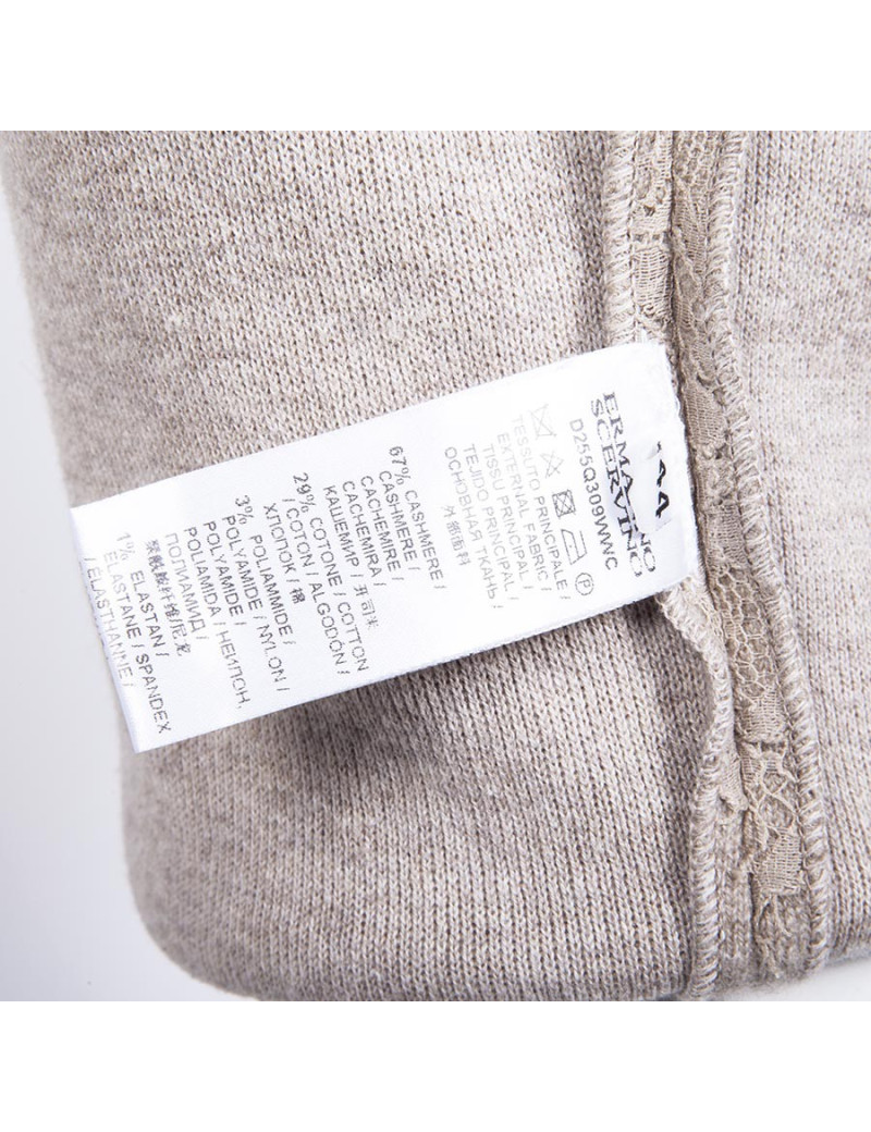 Robe ERMANNO SCERVINO T 44 IT/ 40 FR en cachemire beige