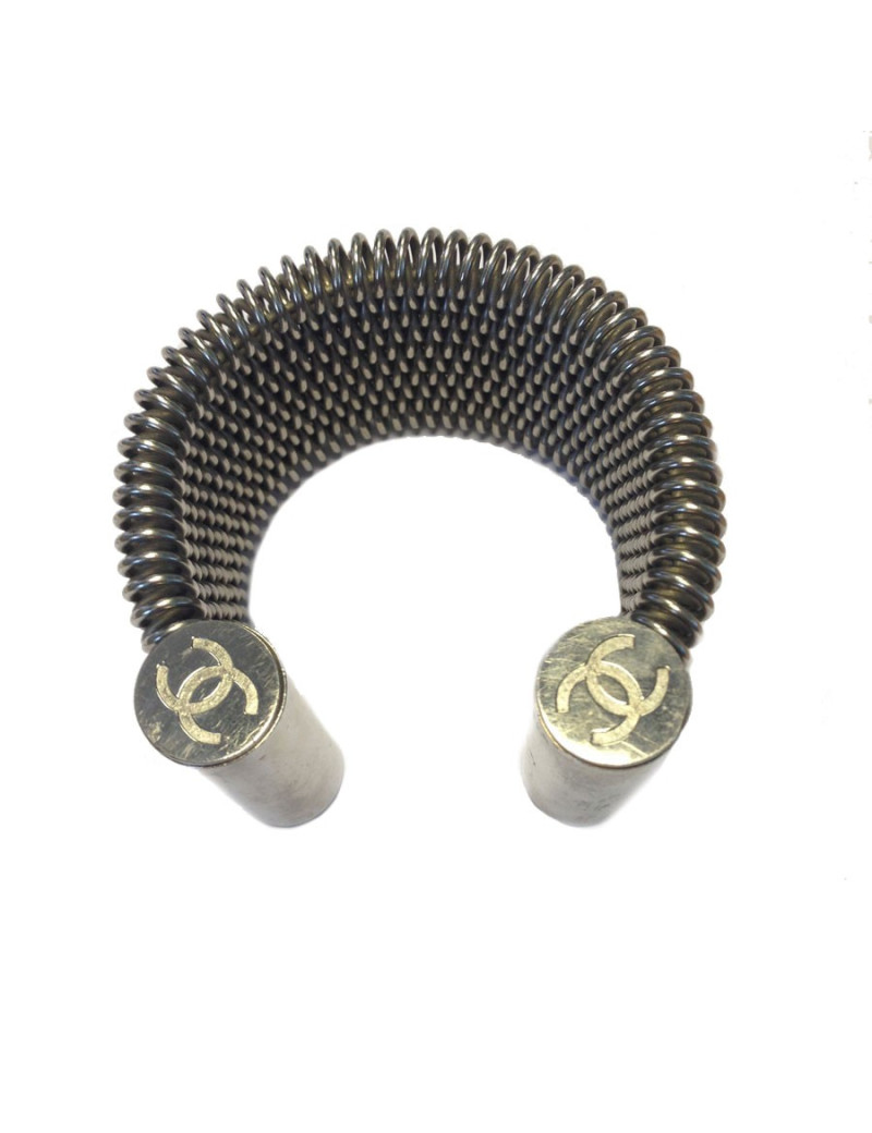 Manchette CHANEL acier tressé