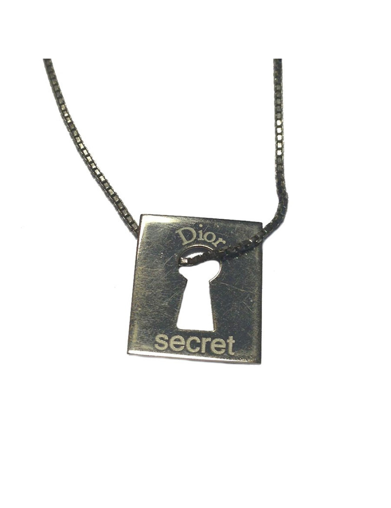 Collier "Secret" DIOR palladié