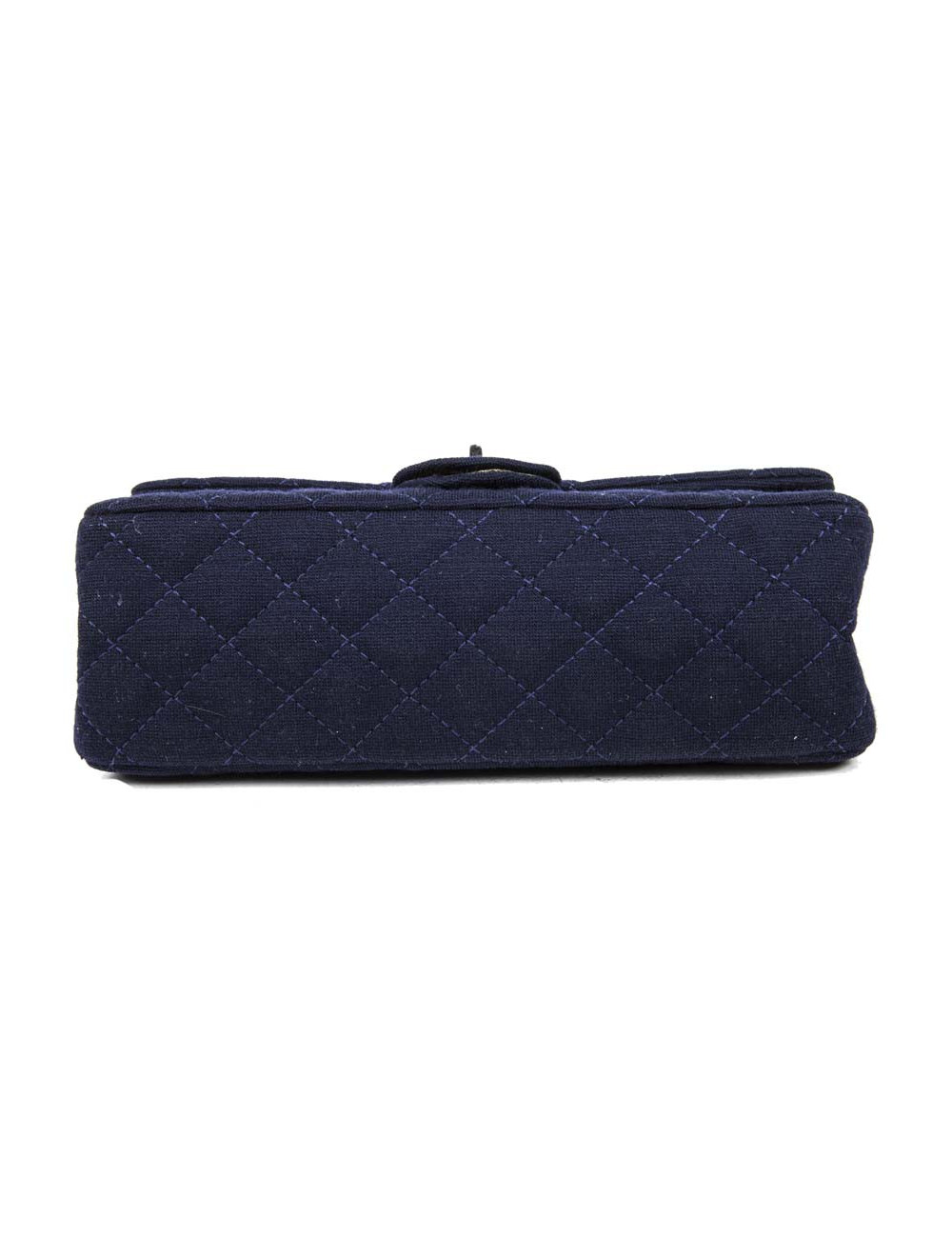 Timeless CHANEL blue jersey purse