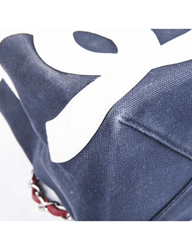Sac CHANEL "n 5" toile et cuir