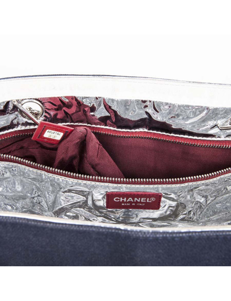 Sac CHANEL "n 5" toile et cuir