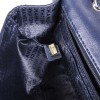 Navy Blue CHANEL quilted leather bag