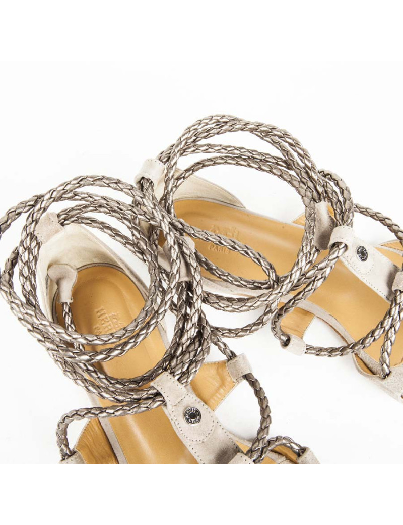 Sandals HERMES T 38.5 en Spartans