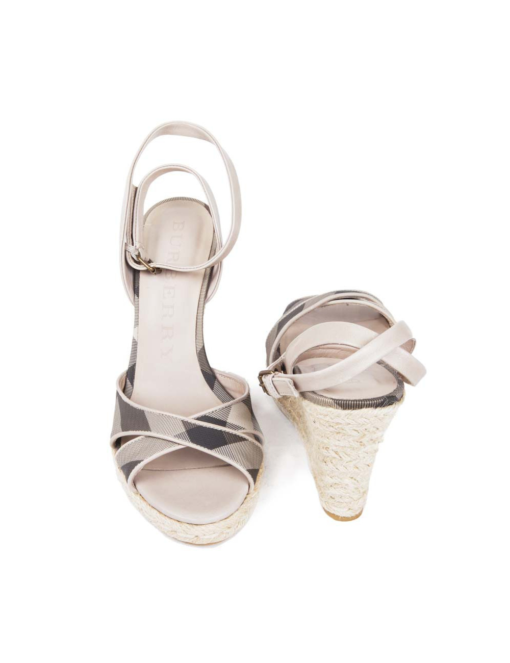 Sandales BURBERRY compensées t 38