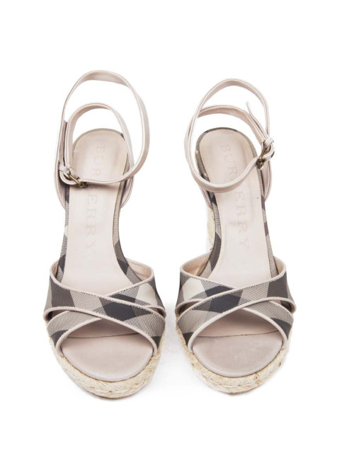 Sandales BURBERRY compensées t 39 fr