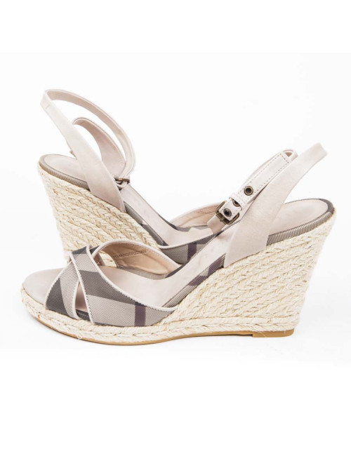 Sandales BURBERRY compensées t 39 fr