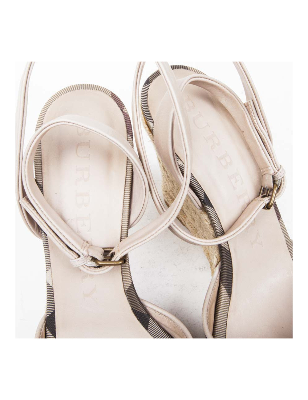 Sandales BURBERRY compensées t 39 fr