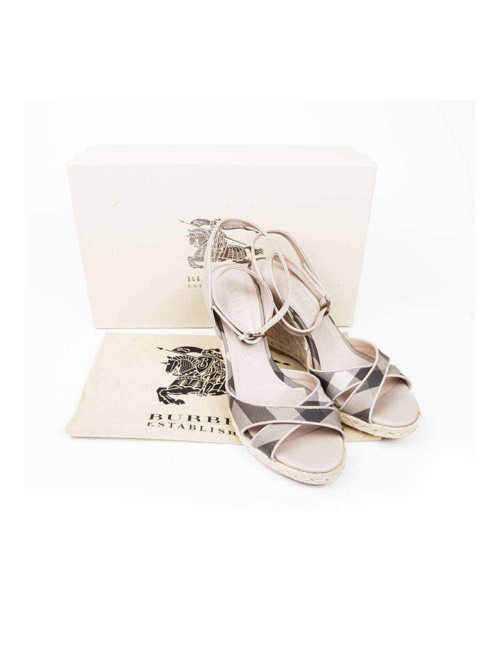 Sandales BURBERRY compensées t 39 fr