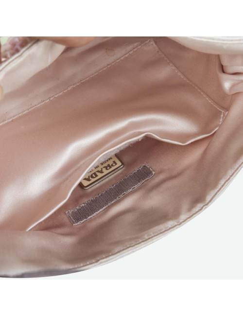 Sac du soir PRADA rose à sequins