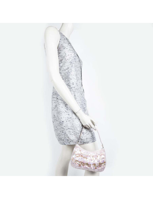 Sac du soir PRADA rose à sequins