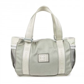 CHANEL Sport line bag in gray canvas