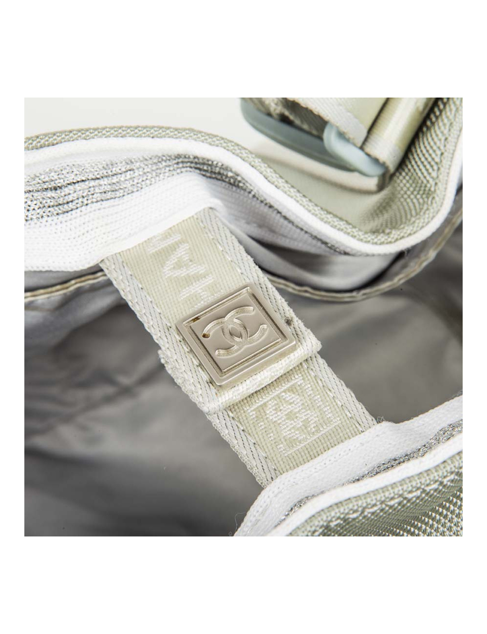 Sac CHANEL ligne sport toile grise