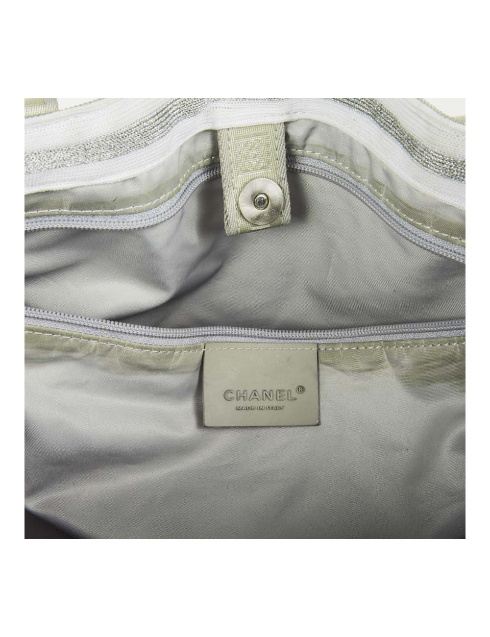 Sac CHANEL ligne sport toile grise