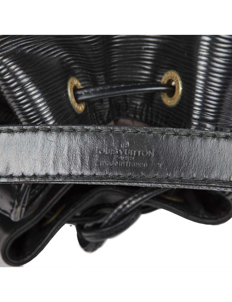 Sac à main Noé LOUIS VUITTON NM cuir épi noir