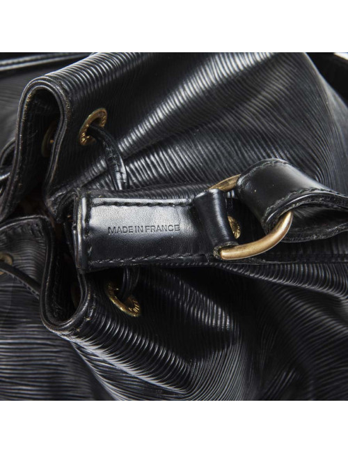 Sac à main Noé LOUIS VUITTON NM cuir épi noir