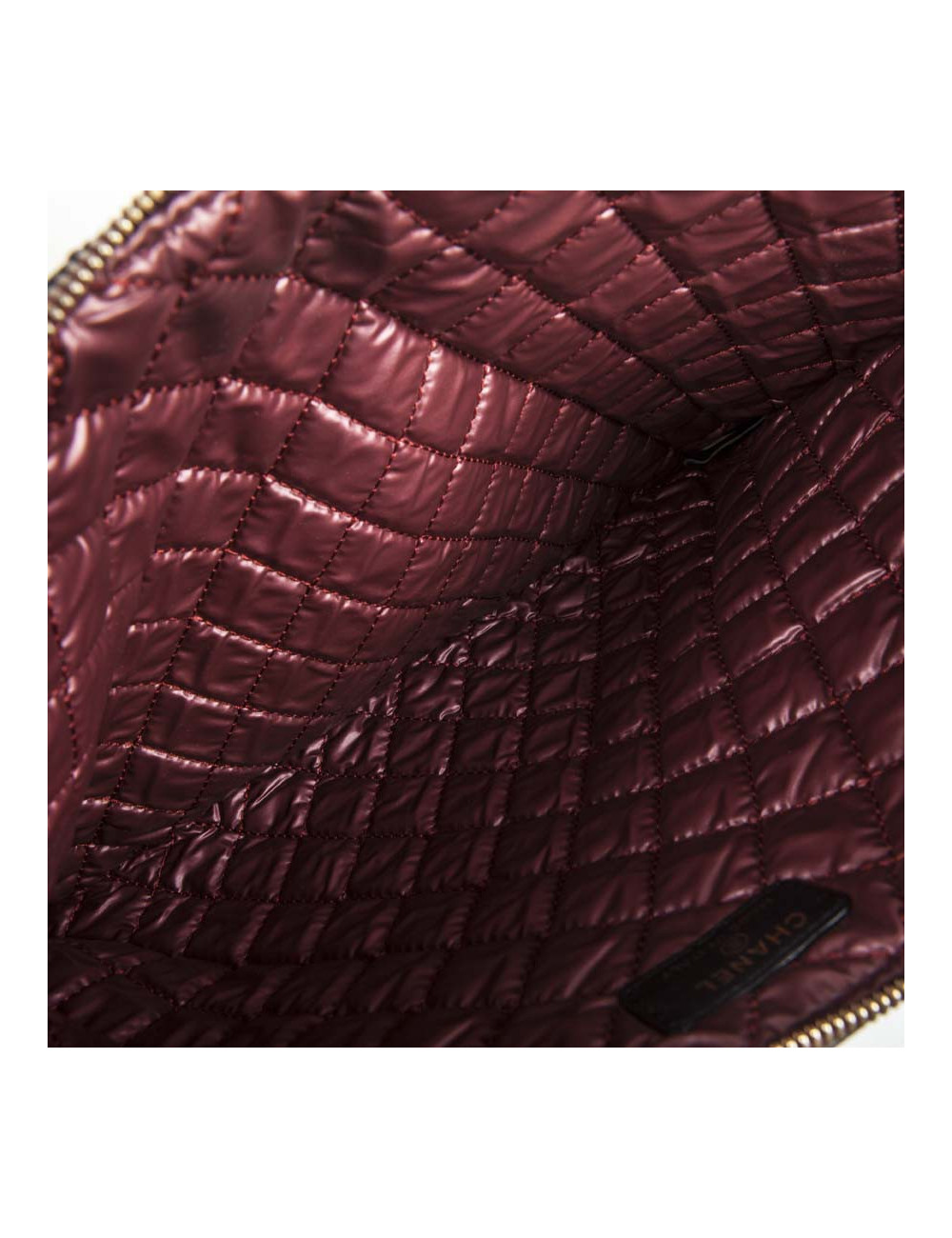 Pochette matelassée CHANEL noire