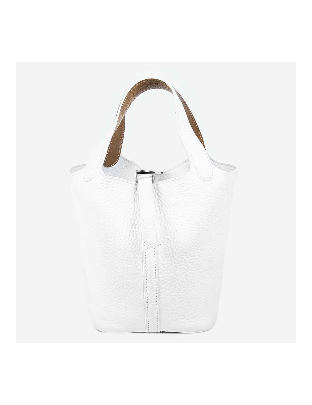 Mini sac Picotin HERMES blanc