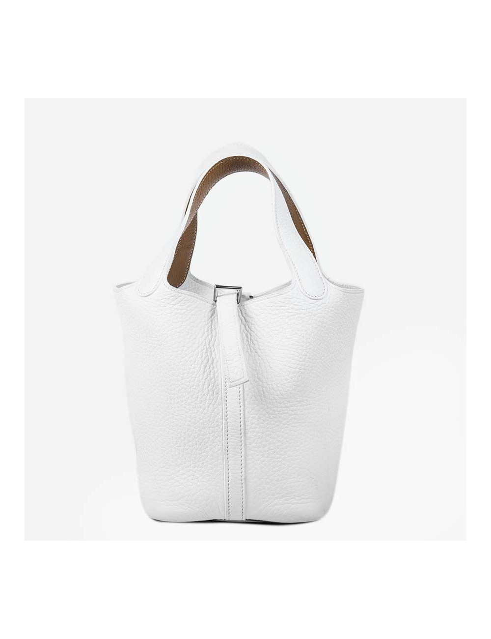 Mini white Peck HERMES bag