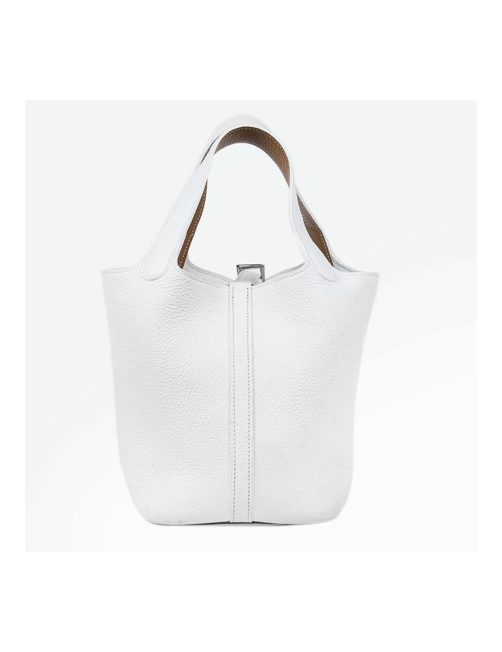 Mini sac Picotin HERMES blanc