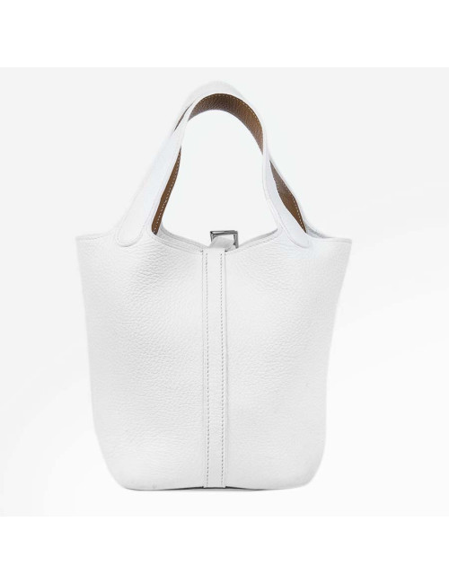 Mini sac Picotin HERMES blanc