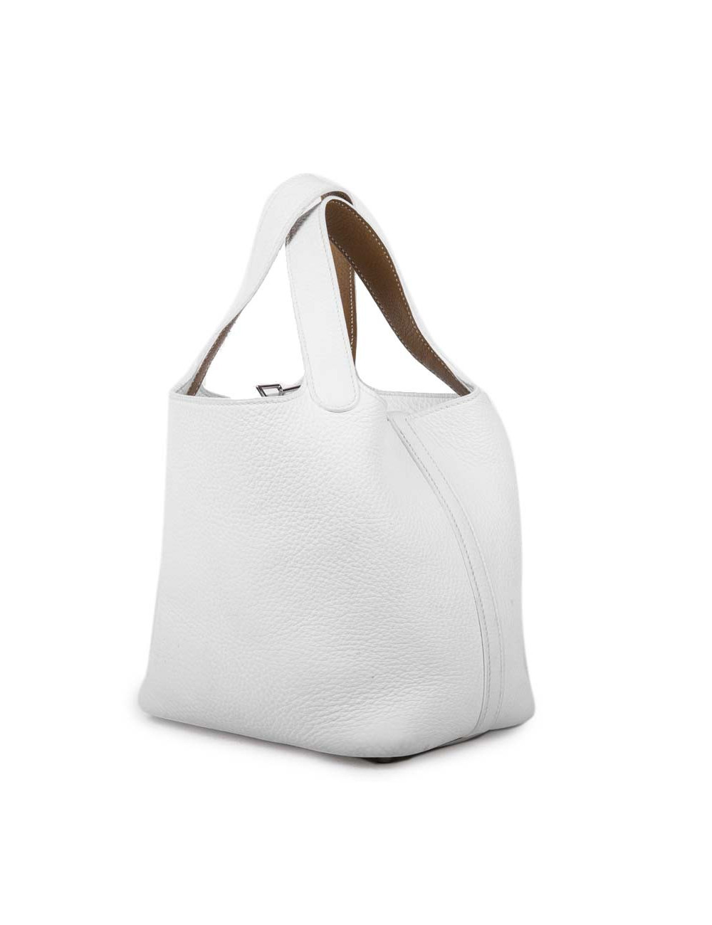 Mini sac Picotin HERMES blanc