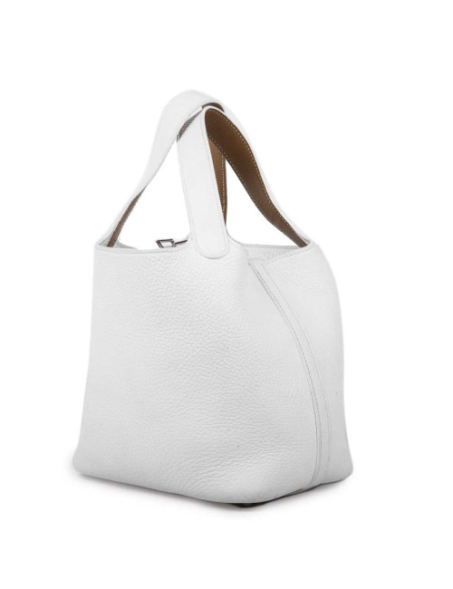 Mini sac Picotin HERMES blanc