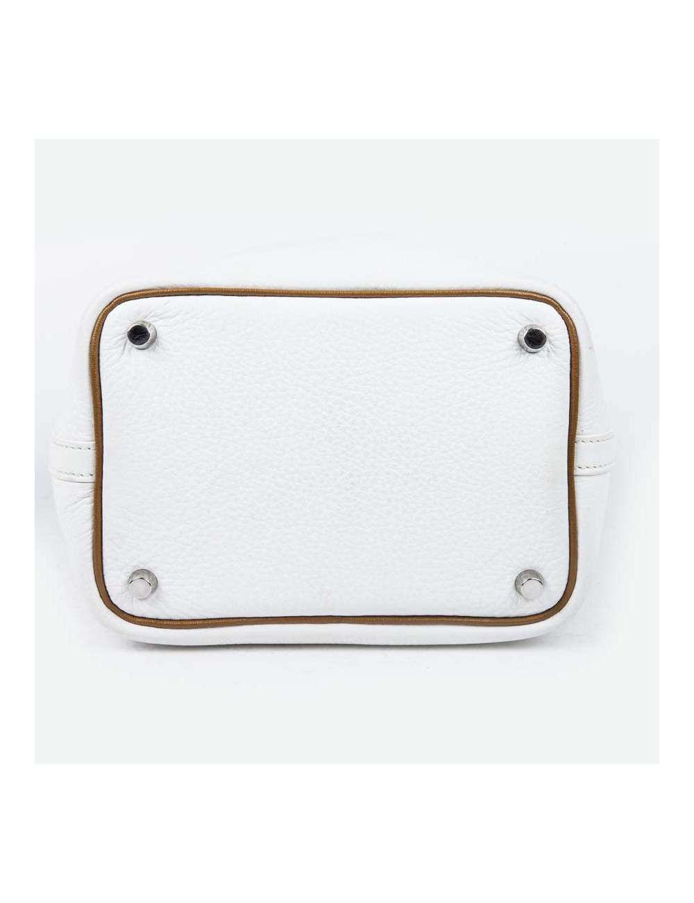 Mini white Peck HERMES bag