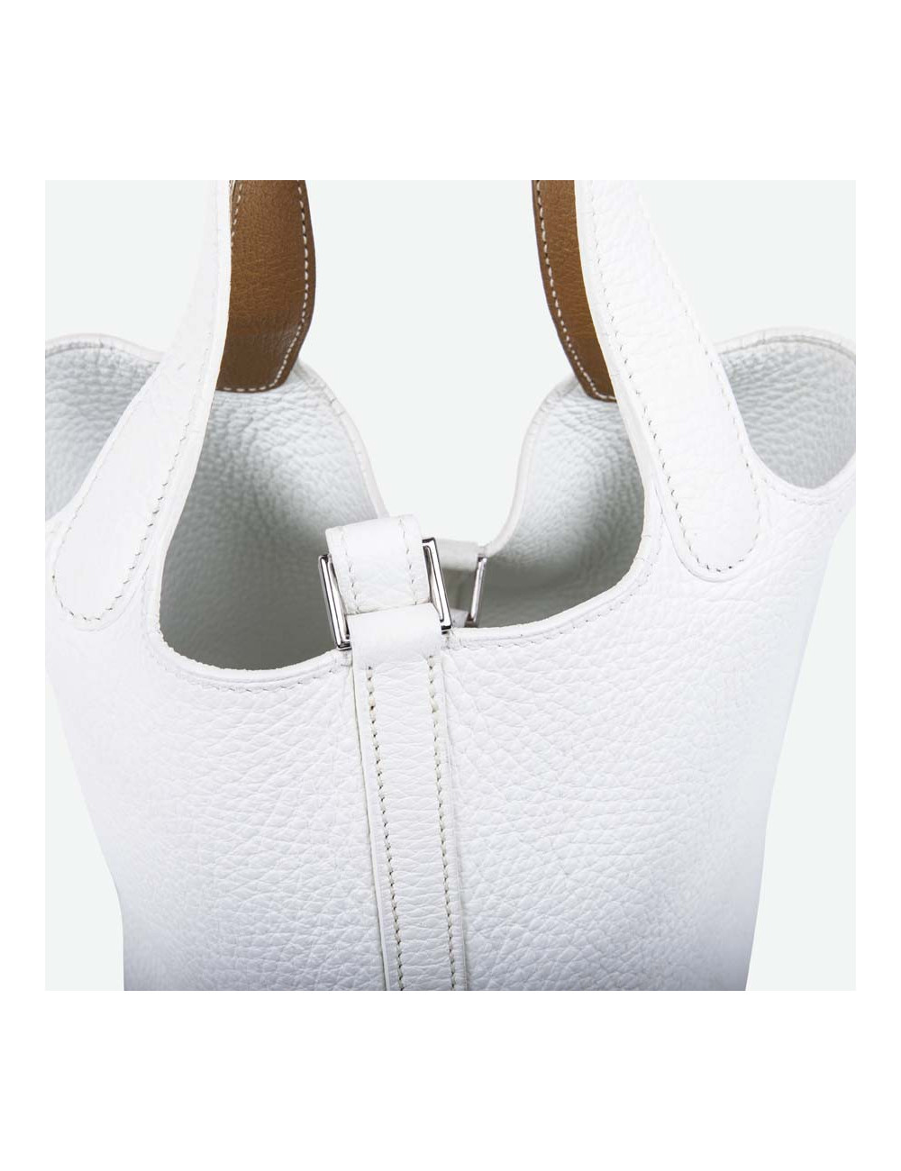 Mini sac Picotin HERMES blanc