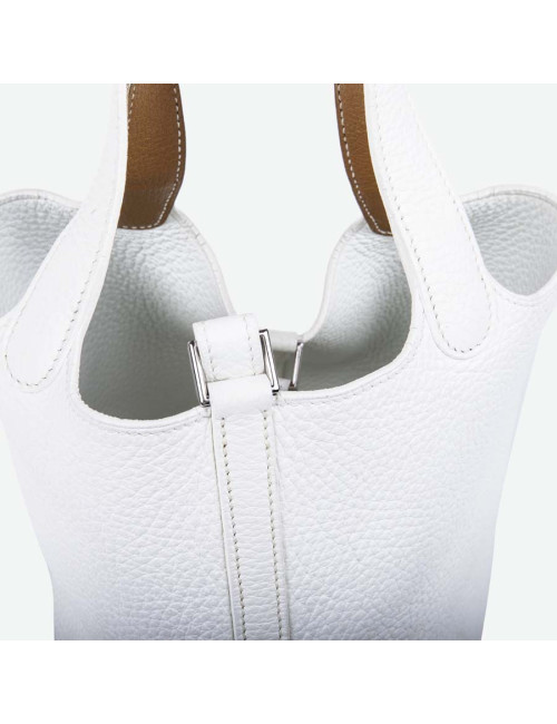Mini white Peck HERMES bag