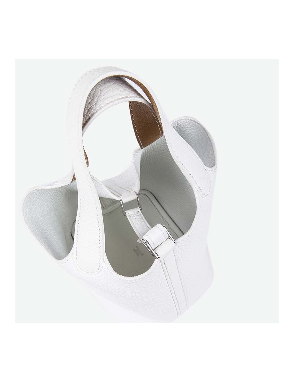 Mini white Peck HERMES bag