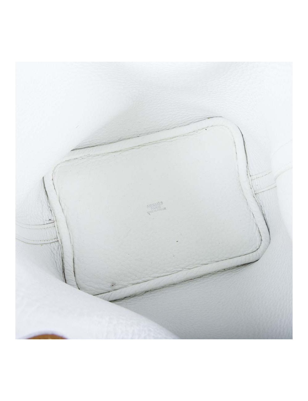 Mini sac Picotin HERMES blanc