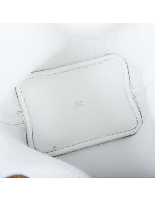 Mini sac Picotin HERMES blanc