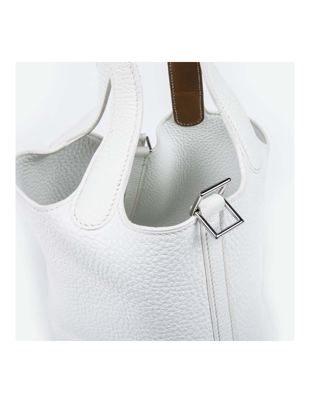 Mini sac Picotin HERMES blanc