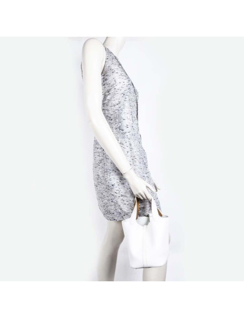 Mini sac Picotin HERMES blanc