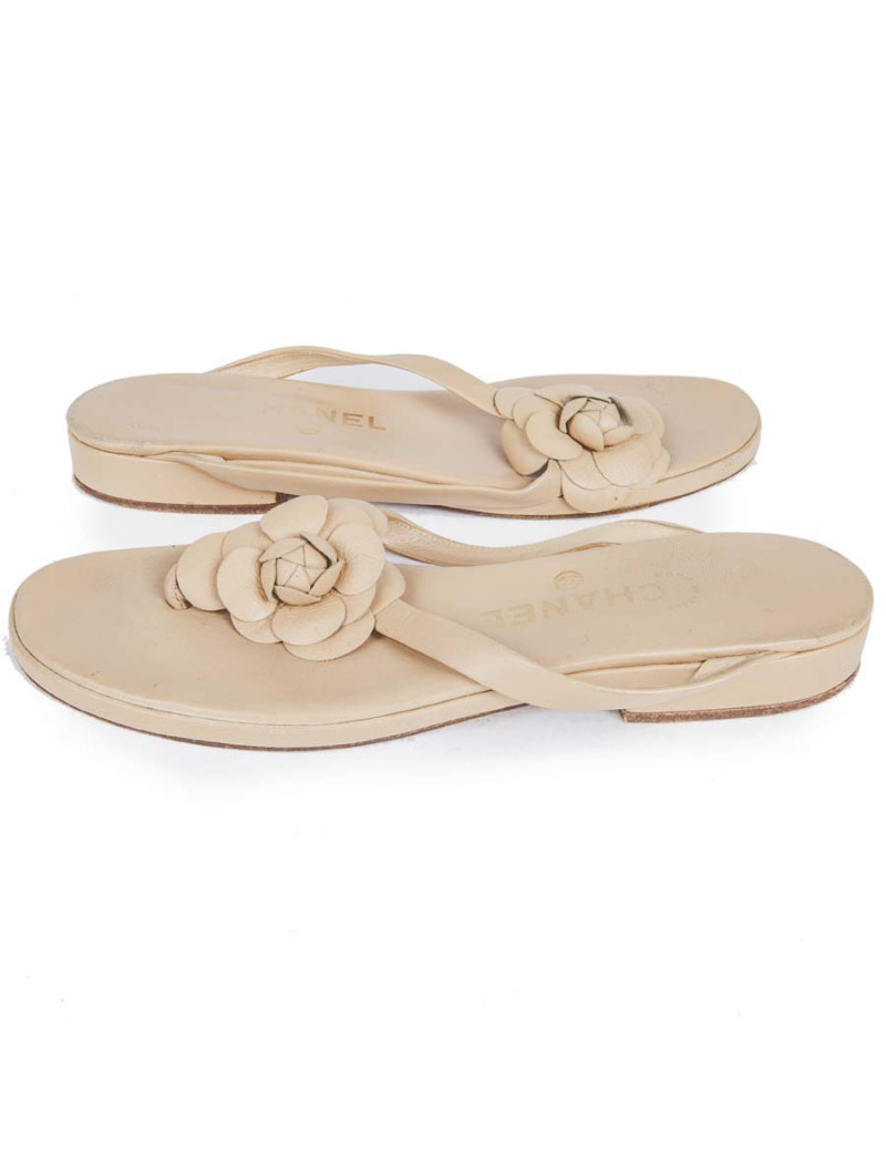 Mules CHANEL T 41 en Camellia