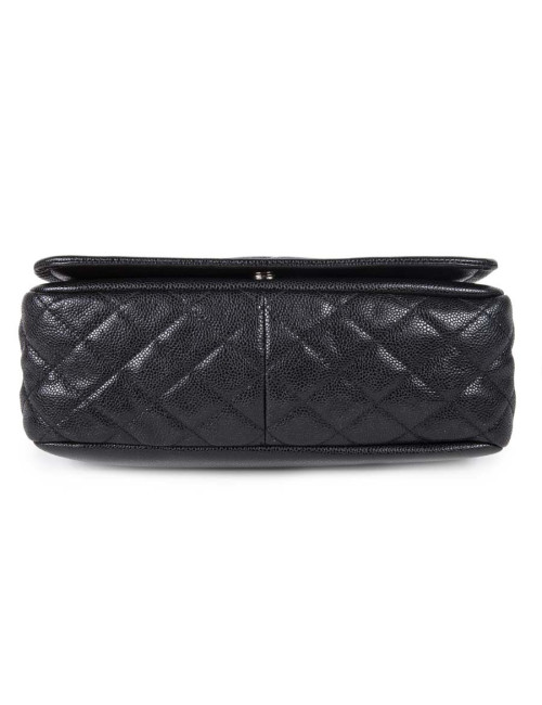 Sac CHANEL cuir grainé noir
