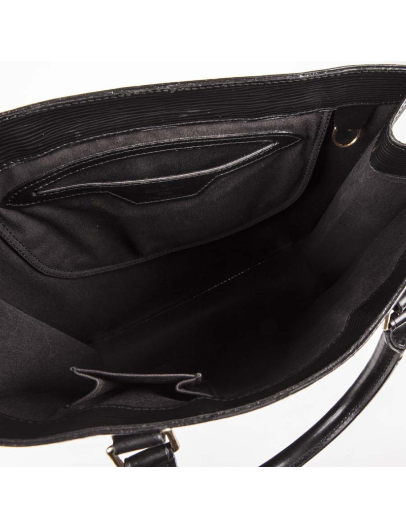 Sac cabas LOUIS VUITTON cuir épi noir