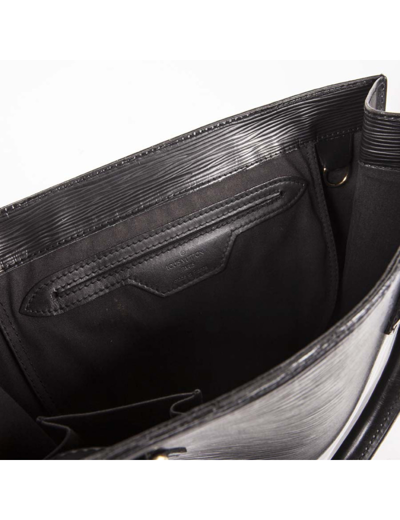 Sac cabas LOUIS VUITTON cuir épi noir