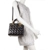 CHRISTIAN DIOR Lady Dior bag in black quilted patent leather