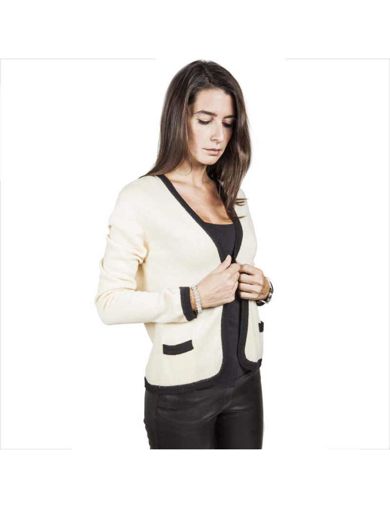 Gilet CHANEL cachemire t44