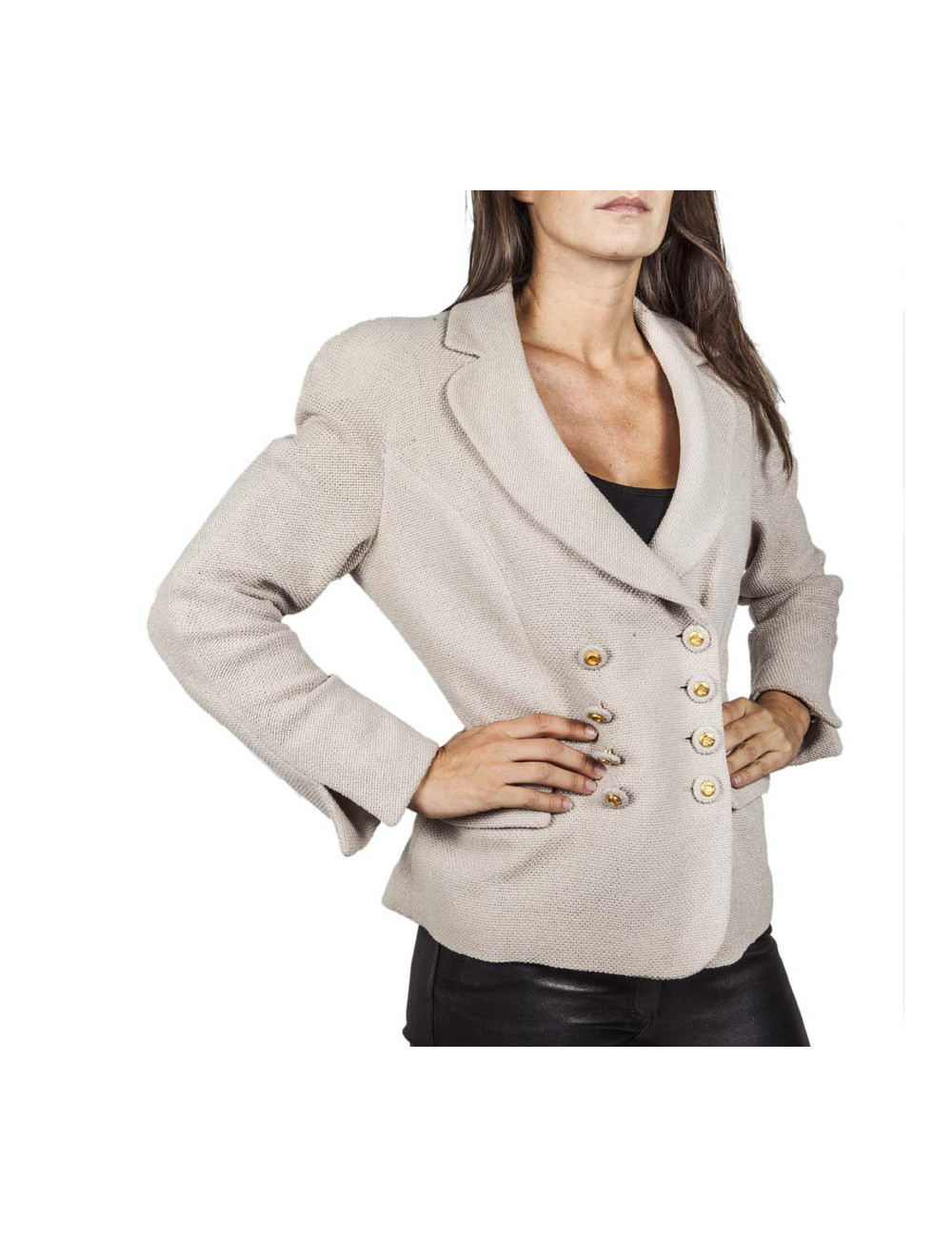 Veste CARVEN T40fr en laine beige