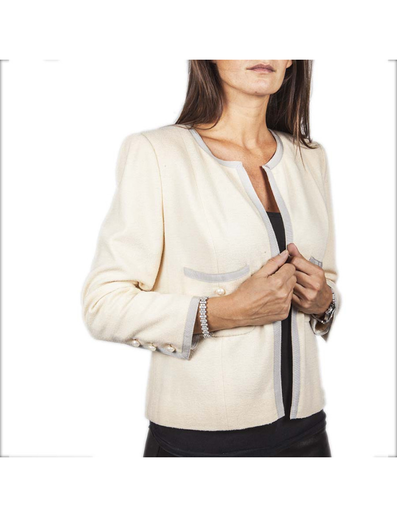 Veste CHANEL T 40 beige