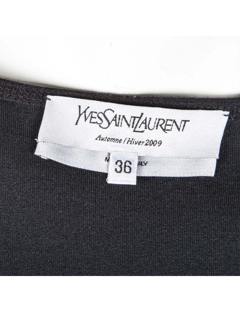 Robe YVES SAINT LAURENT t36fr en laine noire